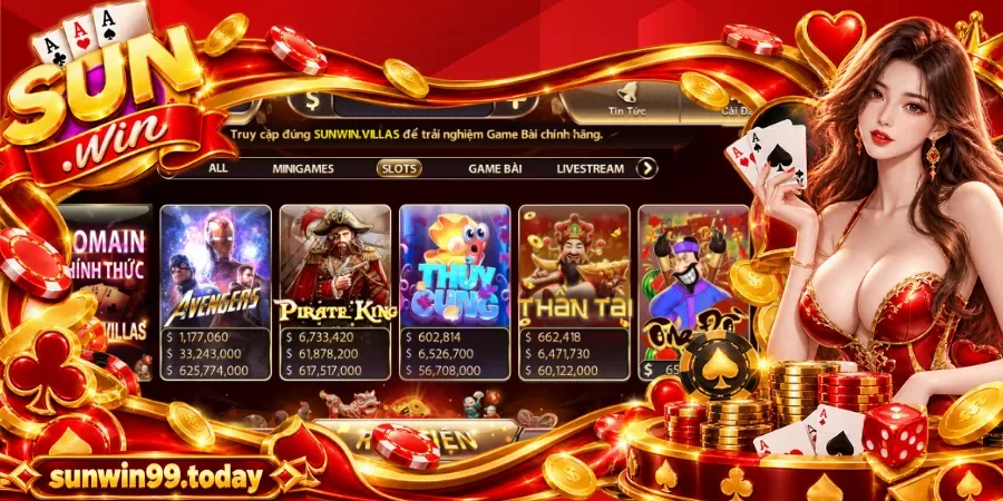 Sảnh nổ hũ với nhiều chủ đề hấp dẫn